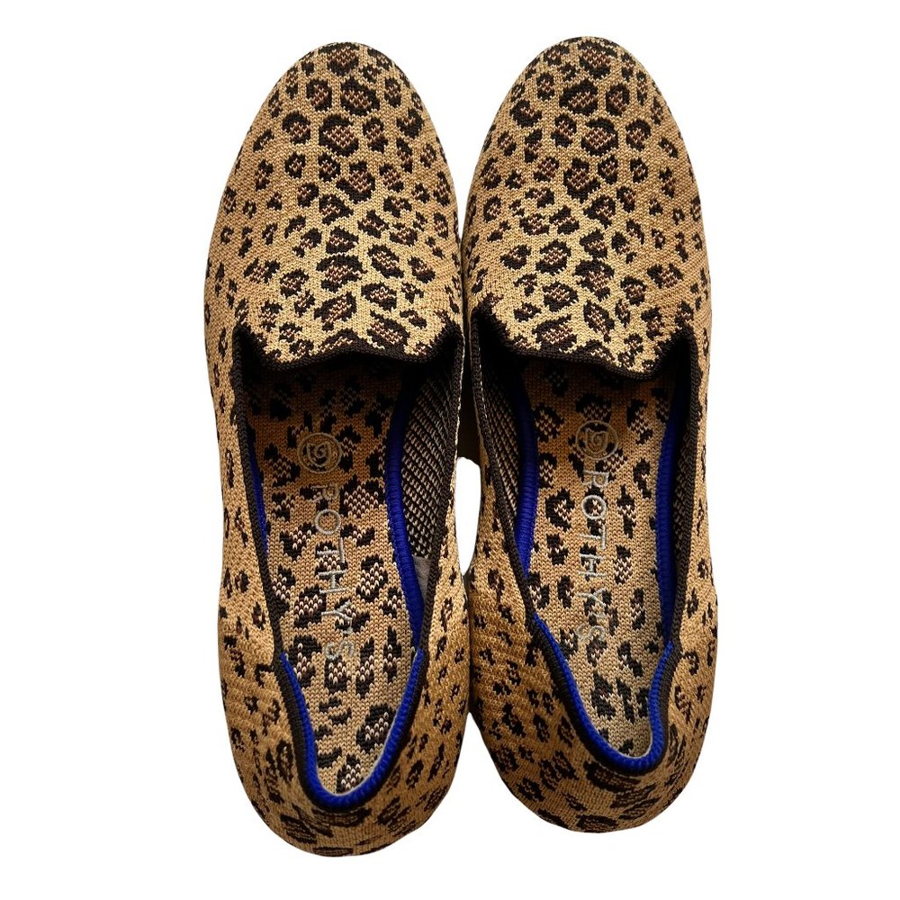 Rothy's Spotted Cheetah Loafers Size 10
